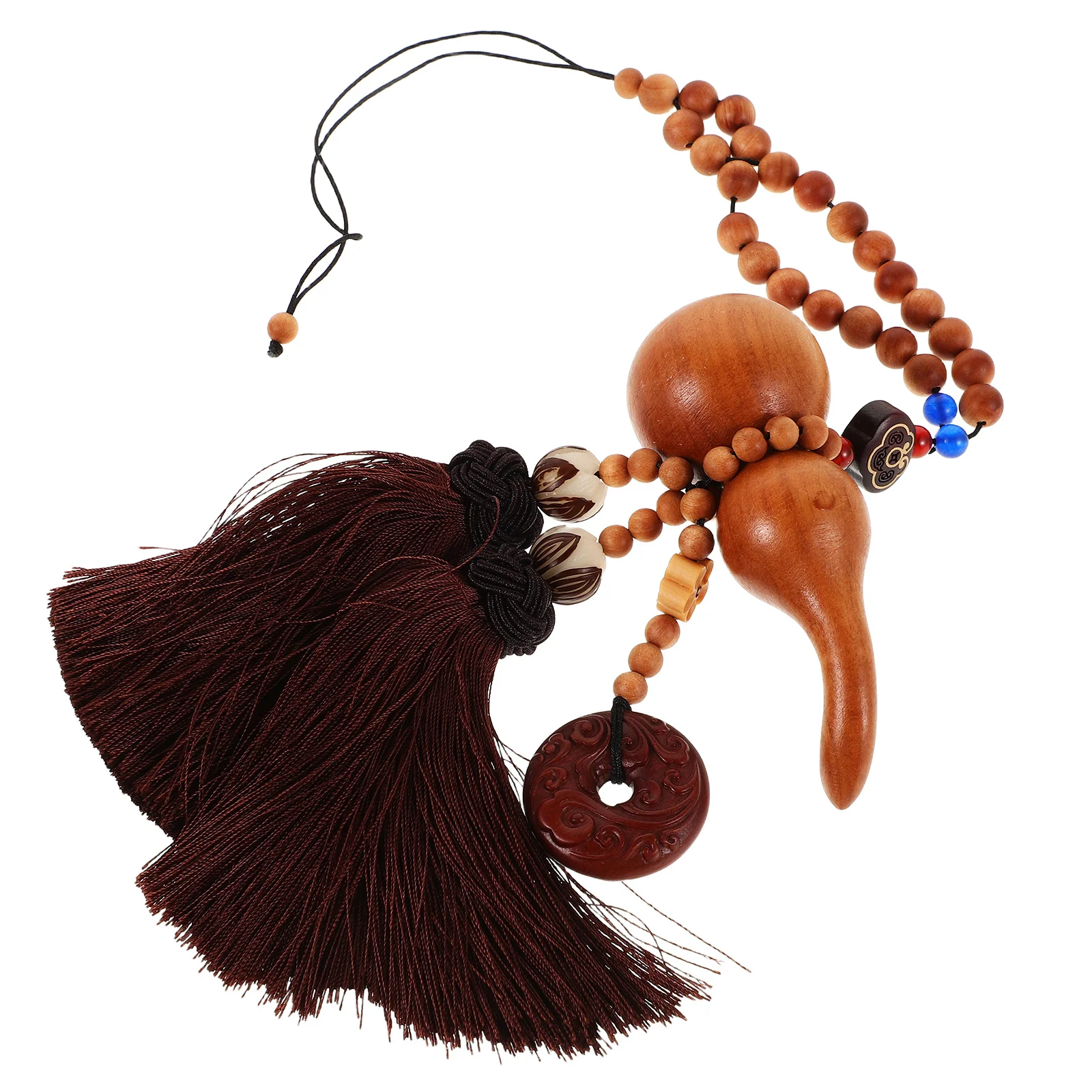 

Car Hanging Pendant Lucky Gourd Feng Shui Charm Chinese Style Decorative Ornament Tassel Good Luck Prosperity Pendant Gourd