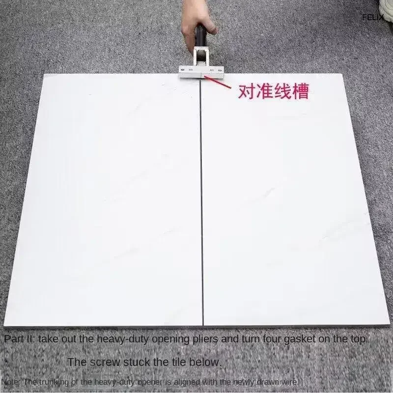 NEW 60/90/120CM Glass Tile Push Knife Ceramic Tile Opener Vitrified Brick Rock Cutter Slab Cutting Machine Cut Tools with Pliers