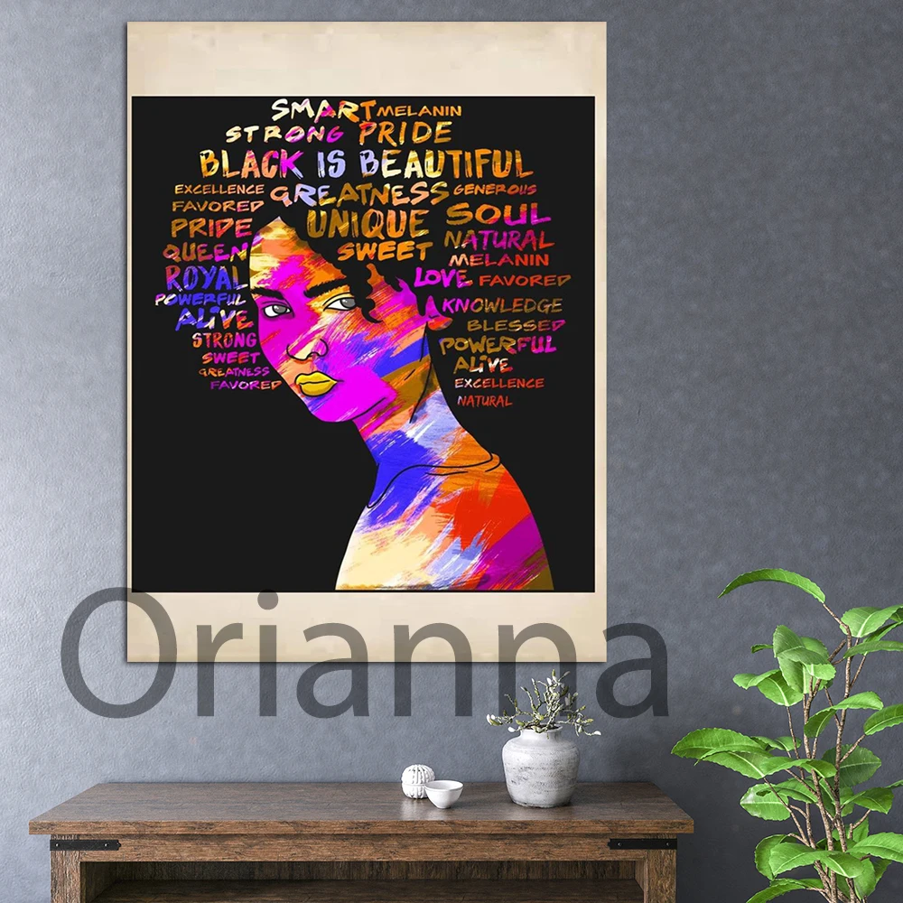 Black Girl Magic Favored Greatness Soul Poster Smart Melanin Poster Strong Woman Poster Pride Black Poster Wall Art Prints Decor