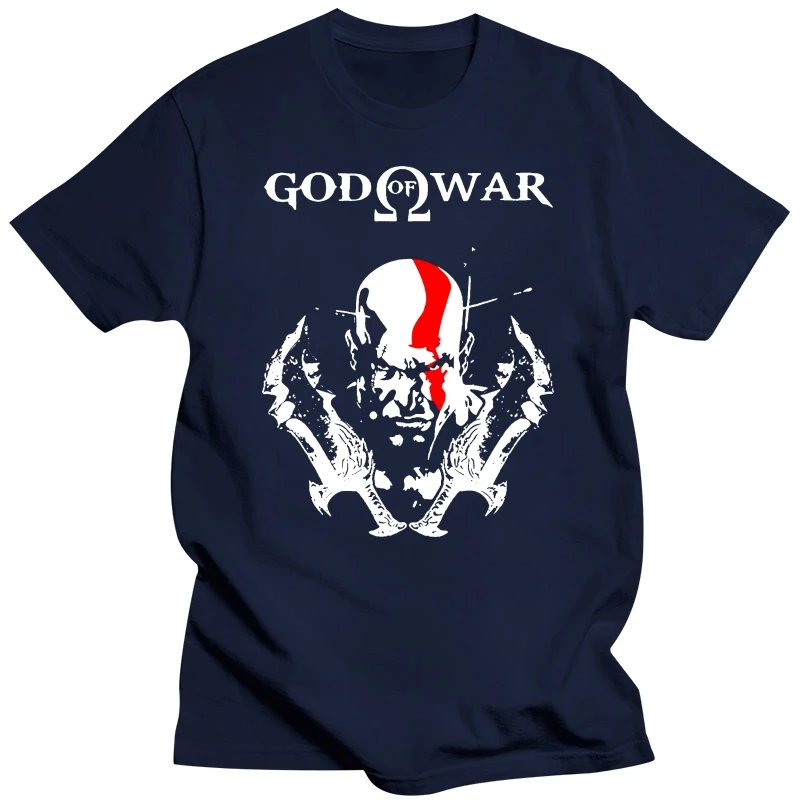 Men t shirt God of War Kratos Black Cool Top  Clothes t-shirt novelty tshirt women