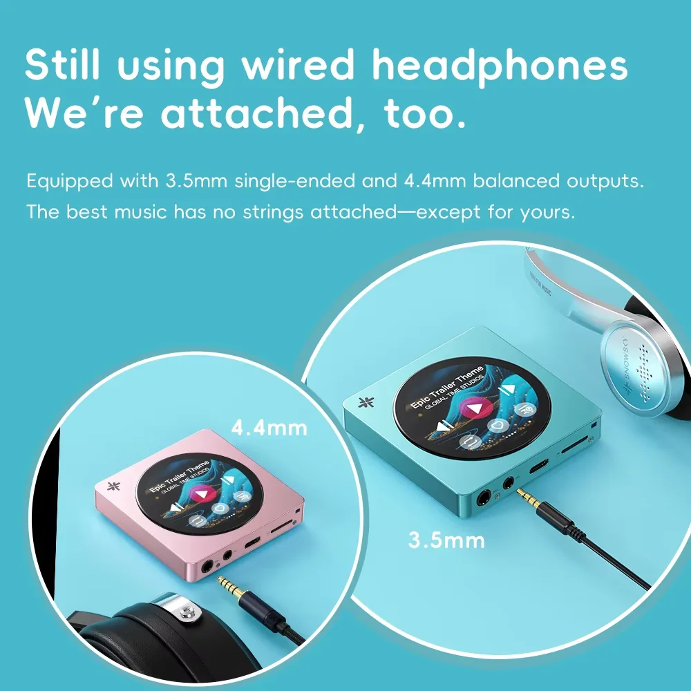 Fiio Snowsky Disc HiRes Portable Music Player HIFI Sound Quality MP3 Player Bluetooth5.4 WiFi USB AUDIO Support SPDIF Music Gift