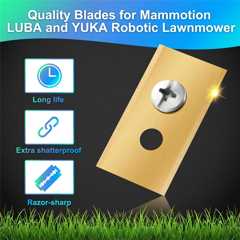 شفرات بديلة مع غسالات بلاستيكية لجميع سلسلة Mammotion Luba & Yuka