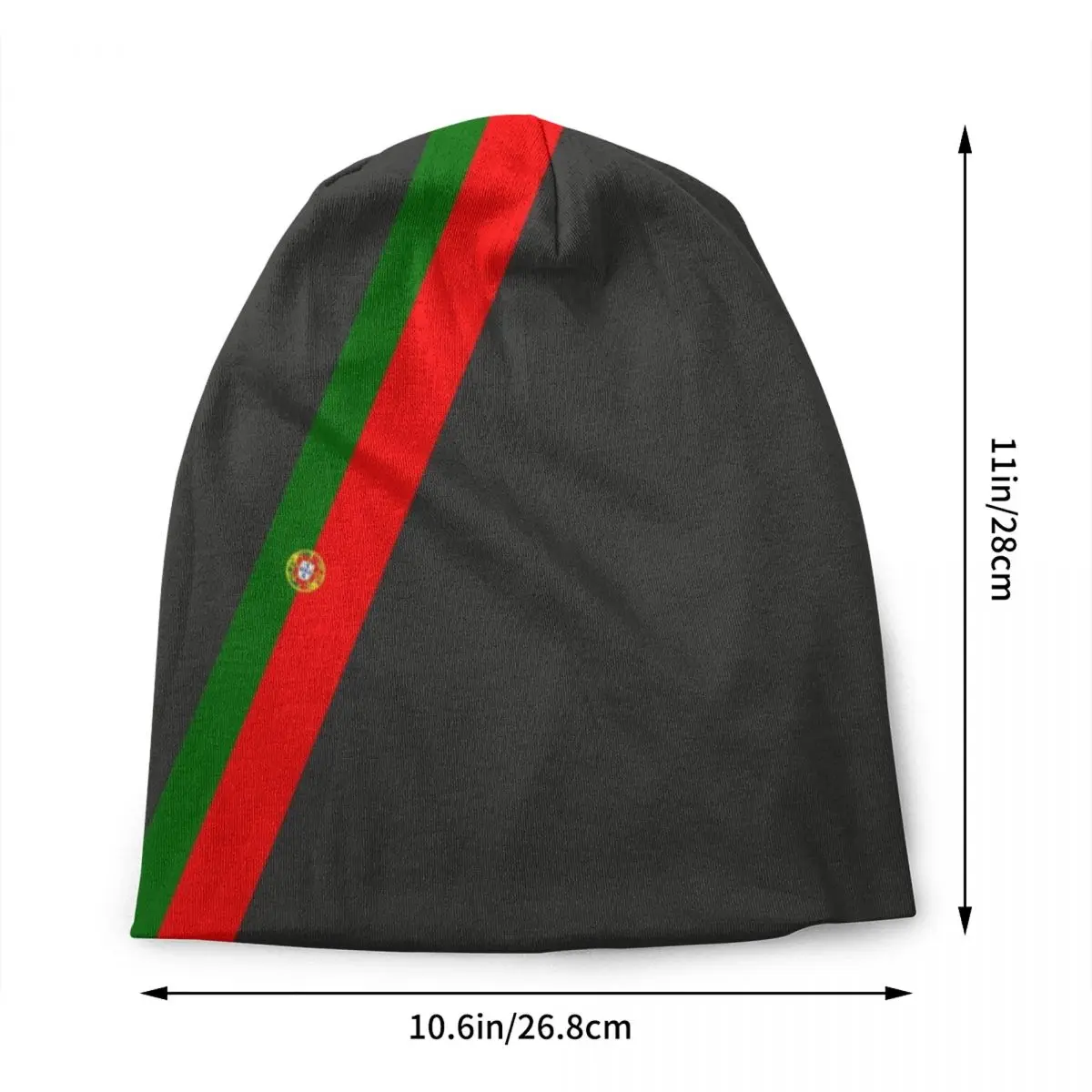 Portugal Stripe Flag Bonnet Hats Cool Knitting Hat For Women Men Winter Warm Portuguese Republic Patriotic Skullies Beanies Caps