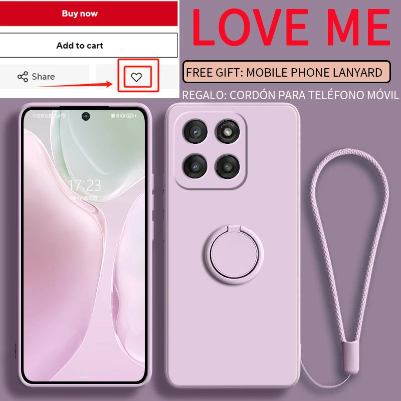 Motorola Edge 60 Fusion、Ring Holder、Edge 60s、50Neo、50Fusion、50Pro対応 ソフト液体シリコンケース 携帯電話シェル カバー 保護ケース