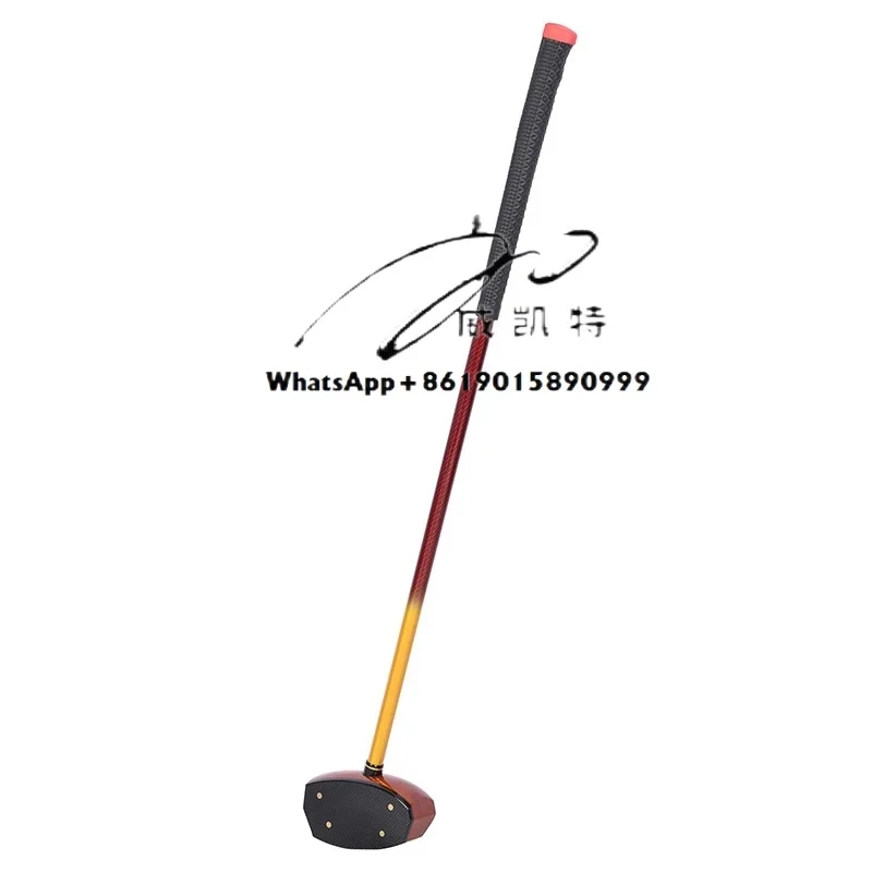 

Right-Handed Men and Women's Golf Club Set with Flat Maple Iron and Putter Heads Made of Steel