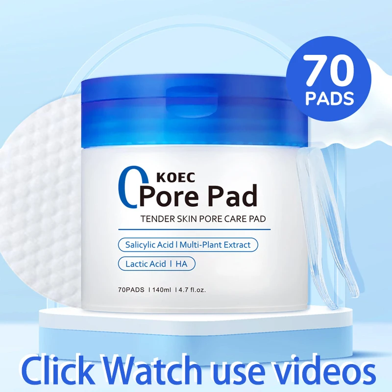 

Отшелушивающие ватные диски для лица, глубокая очистка, уход за кожей, увлажняющий крем, питательный, осветляющий, уход за кожей, 140 мл/4,7 жидких унции