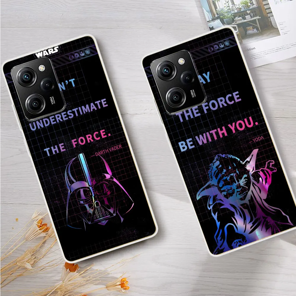 Yoda Darth Vader Obi-Wan Kenobi Case for Xiaomi Poco X6 X5 F4 M5s X3 NFC F1 F5 M5 M3 M4 GT F3 F2 X4 Pro TPU Soft Phone Cover