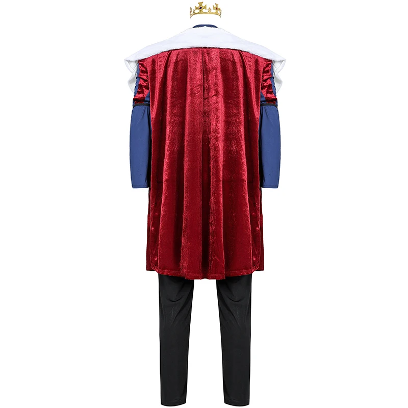 Christmas Court Queen King Cosplay Costumes Adult Halloween Cosplay European British Aristocratic Royal Retro Clothes Dresses