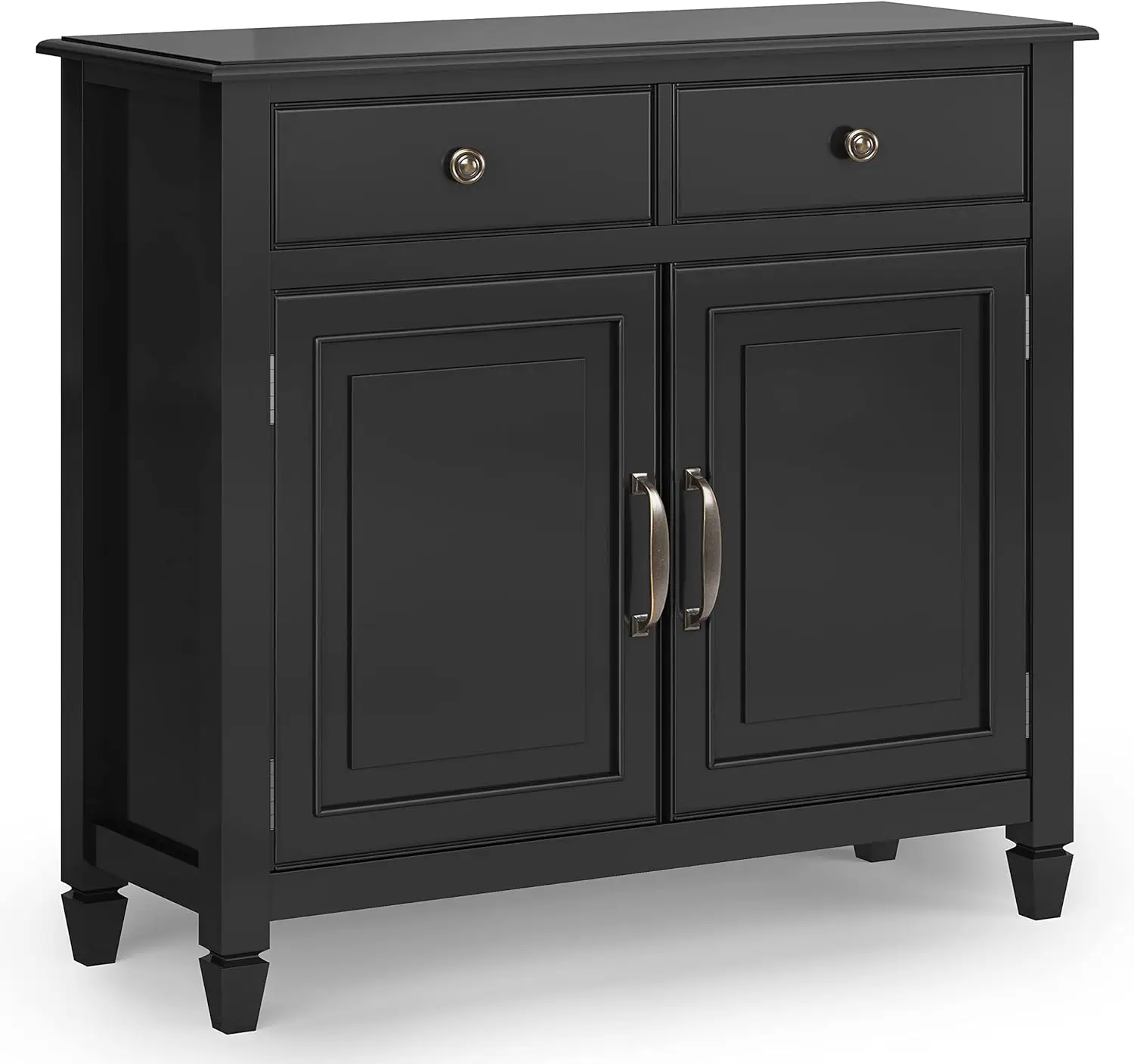 

XCYSIMPLIHOME Connaught SOLID WOOD 40 inch Wide Traditional Entryway Storage Cabinet in Black