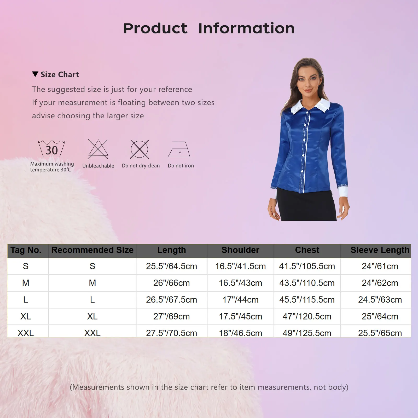 Women Clergy Priest Shirt Top Worship Costume Contrast Color Lapel Long Sleeve Button-down Blouse Top Coat for Halloween Cosplay
