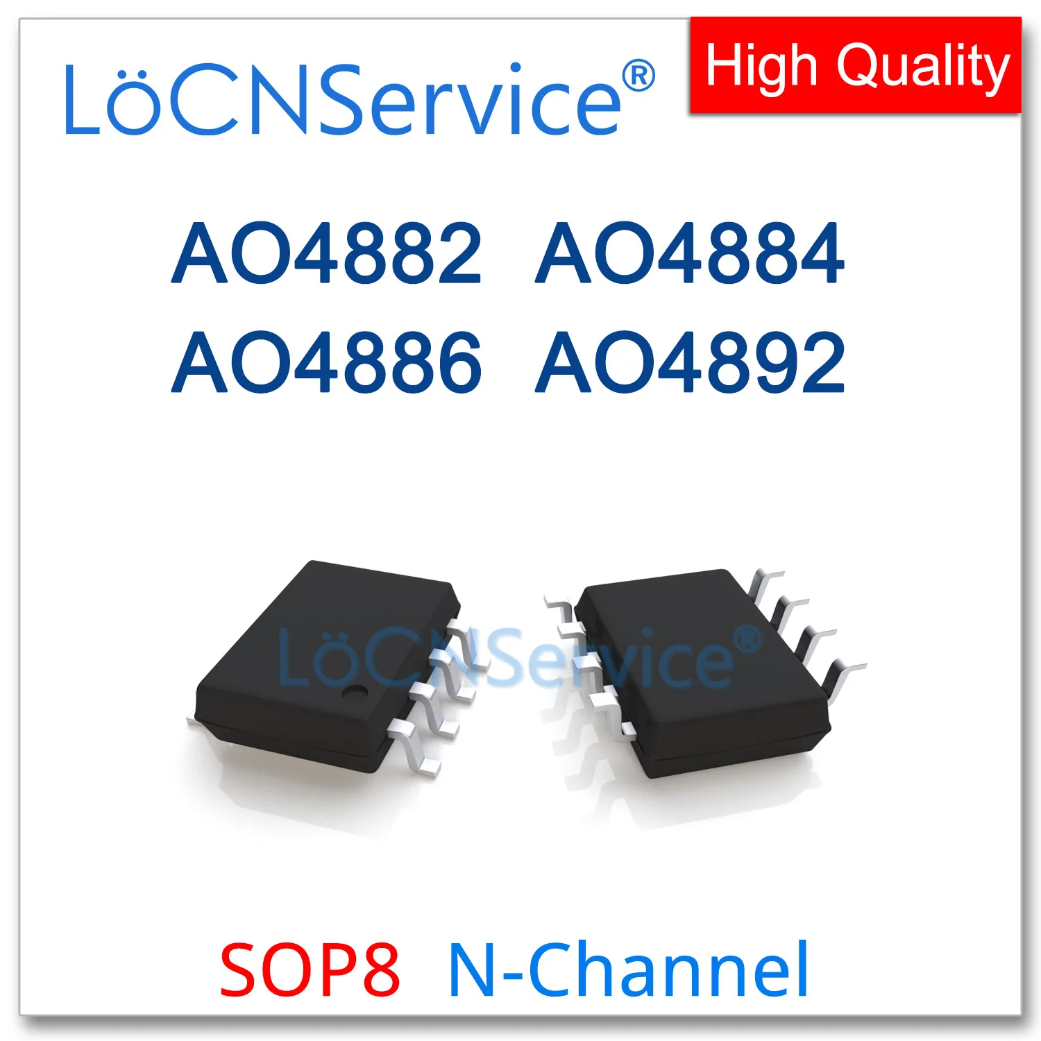 LoCNService 50 قطعة 500 قطعة SOP8 AO4882 AO4884 AO4886 AO4892 N-قناة Mosfets عالية الجودة 4882 4884 4886 4892