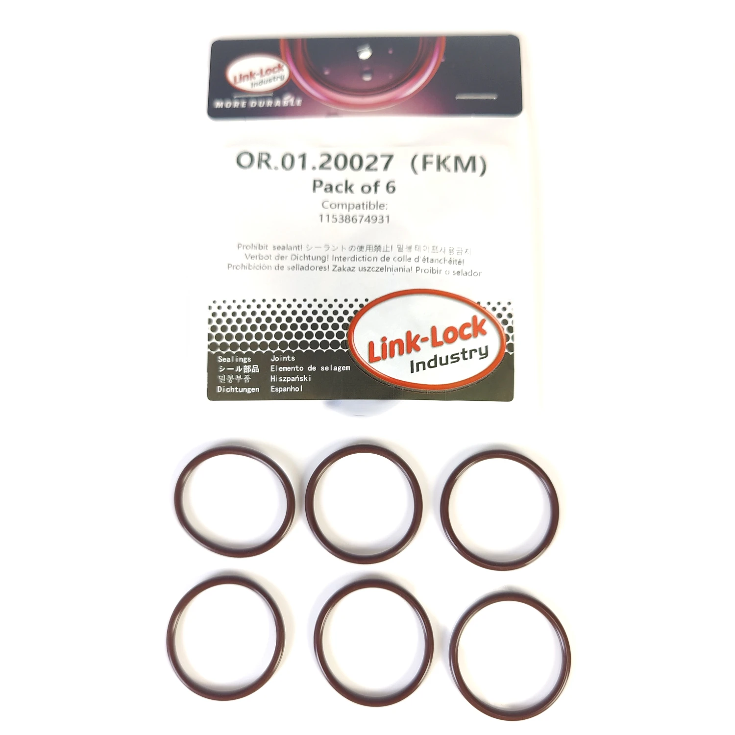 6PCS Fkm Viton OR.0…
