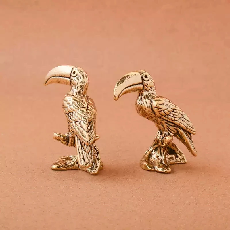 Creative brass big beaked bird gift small gift China-Chic small commodity stall brass handicraft antique small bronze ware