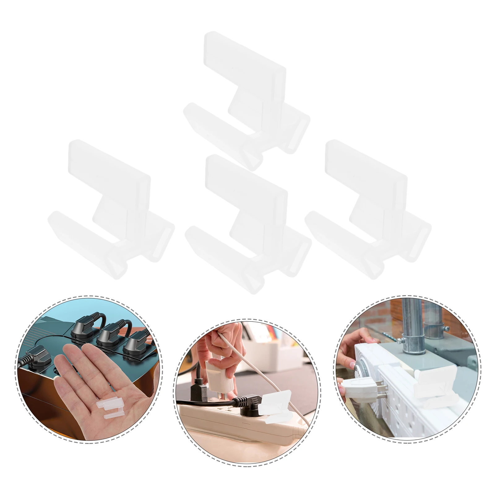

100pcs Plug Protective Covers Safety Caps Electrical Outlets Durable Plastic Wall Sockets Childproof Foot Dustproof Home Office