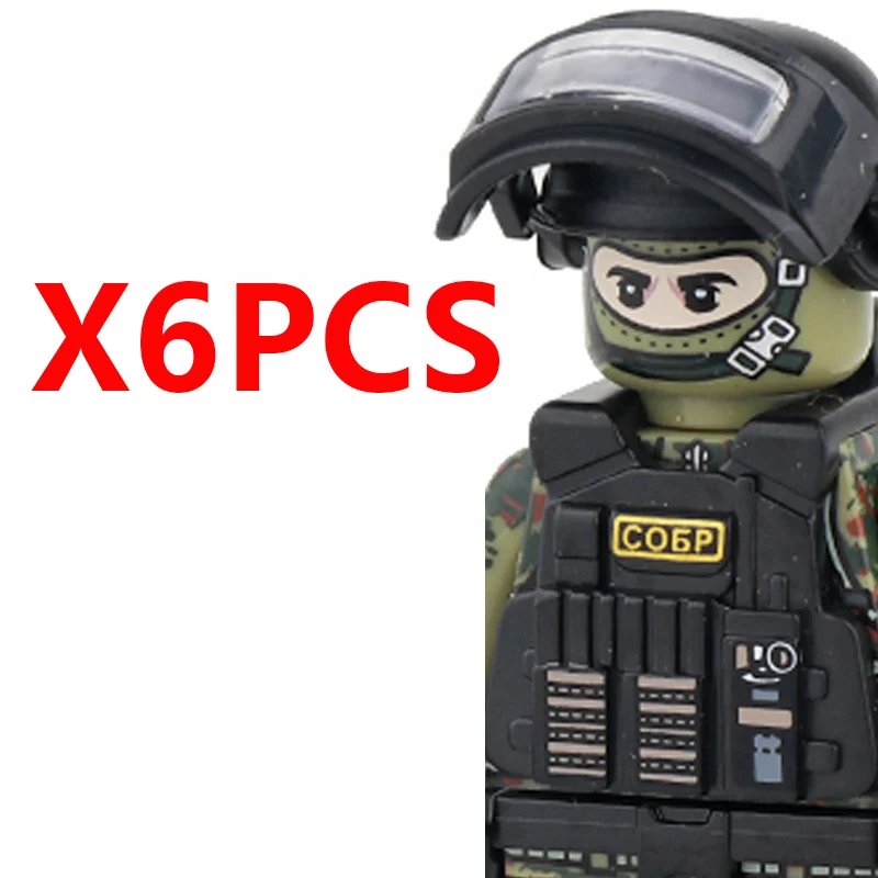 Military US Special Forces City Police Building Blocks SWAT SEAL Air Force Navy Soldier Figures Police Helmet Vest Bricks Toys