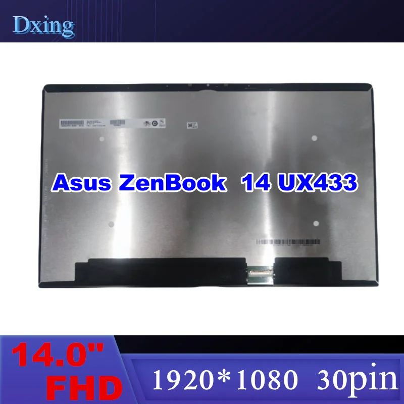 Imagem -02 - Lcd Led Display Matrix Screen Assembly para Asus Zenbook 14 Ux433 U4300f Ux433f Ux433fn Ux433fa 1920x1080 90nb0jq2-r20010