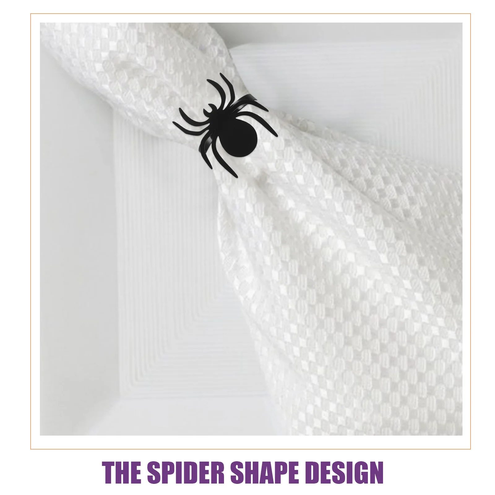 

6Pcs Delicate Metal Spider Napkin Rings Perfect for Formal and Casual Events Halloween Spider Napkin Rings Serviette Buckles