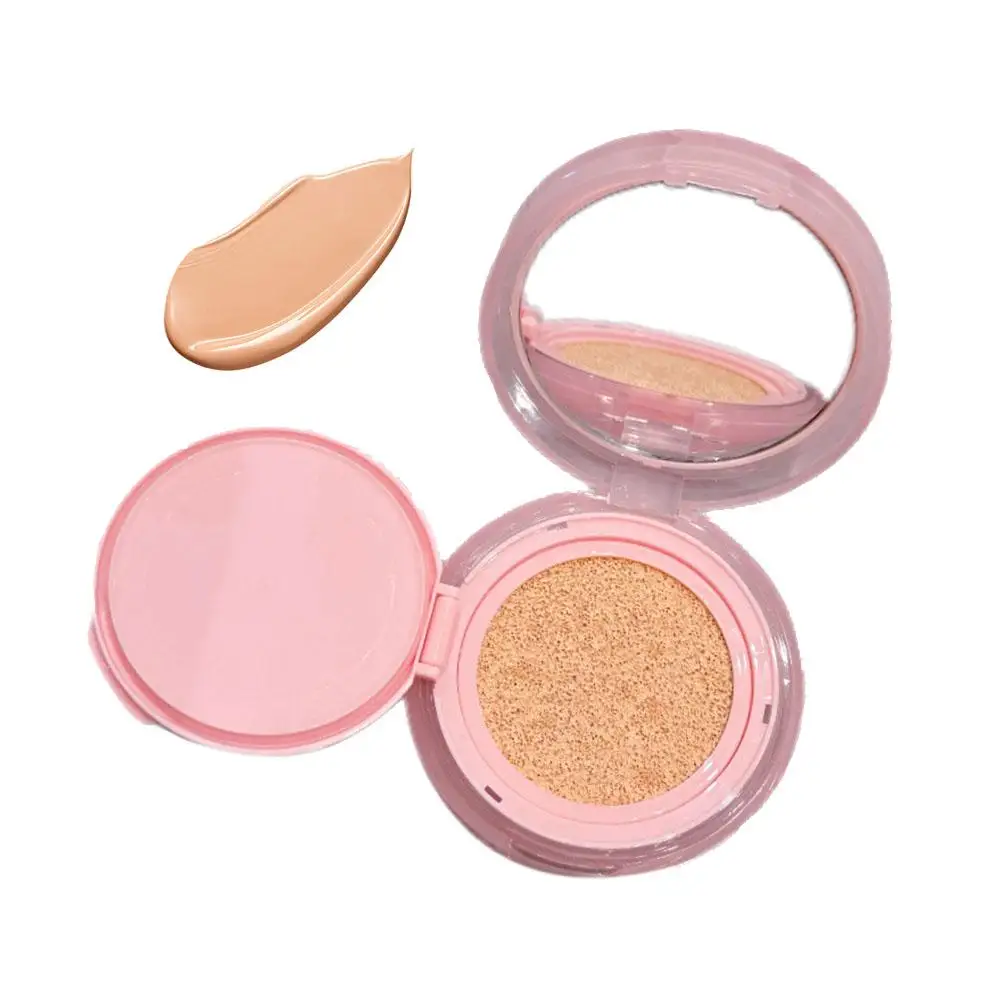 Air Cushion CC Cream Natural Moisturizing Foundation Concealer with Whitening Makeup Oil-control Korean Puff Cosmetics BB C T6B9