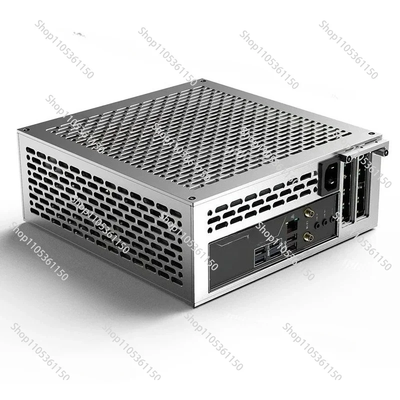 A24-V5 5L Mini ITX Case Small Form Factor Desktop Chassis with Dual Slot & 1U Single Output Power Supply
