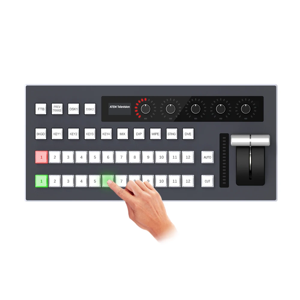 TYST VMix Video Switcher Control Panel TV-1800VB 12 Channels HDMI-Compatibled Video Record Switchboard for Broadcast Live Stream