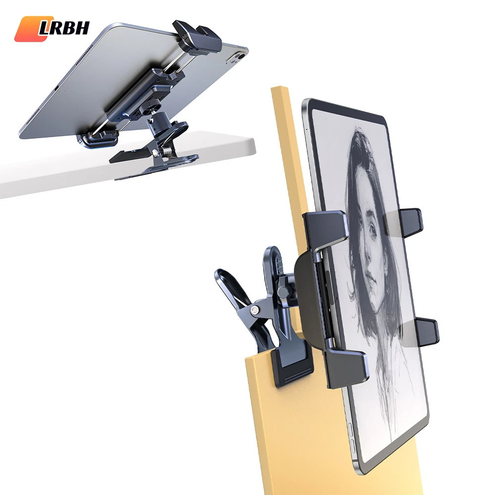 lrbh-ajustavel-360-°-suporte-rotativo-universal-de-aco-inoxidavel-para-celular-tablet-para-mesa-quinta-coluna-transmissoes-ao-vivo-videochamadas-e-criacao-artistica