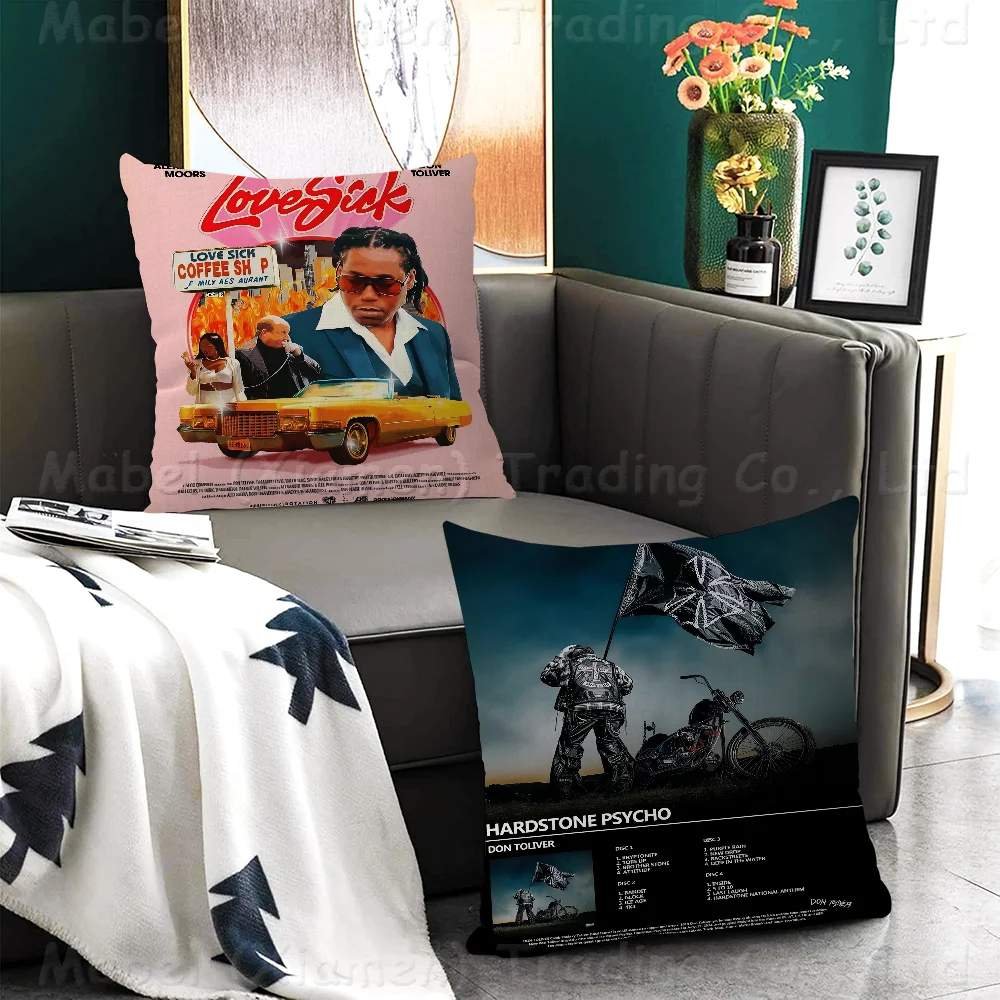 Hip Hop Singer Don Toliver Love Sick Maple Design Cushion Cover Happy Autumn Harvest Decor Holiday Decorati Pillow Cover