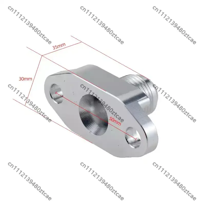 Auto Turbo Performance Mod Turbo Charger Oil Inlet Return Flange, Turbo Oil Line Adapter Flange Replacement Accessory