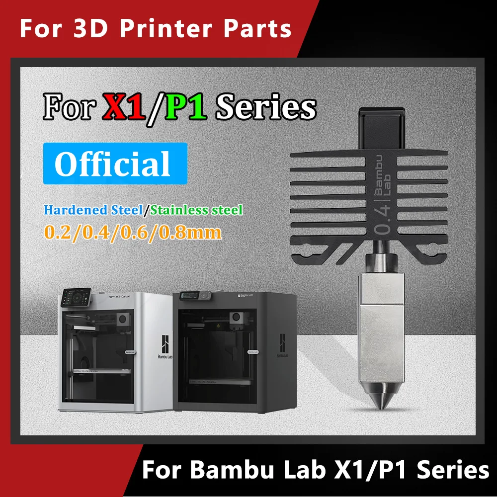 

Высокотемпературный хотэнд для 3D-принтеров Bambu Lab серий X1/P1 (X1C, X1E, P1S, P1P) — Оригинальный стандартный комплект для замены хотэнда