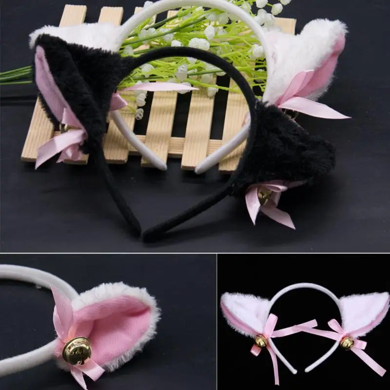 Cute Cat Ear Pattern Headband for Women Girls Cosplay Hairband Party Headwear Fashion Hair Accessories Cat Ears  Gothic Lolita