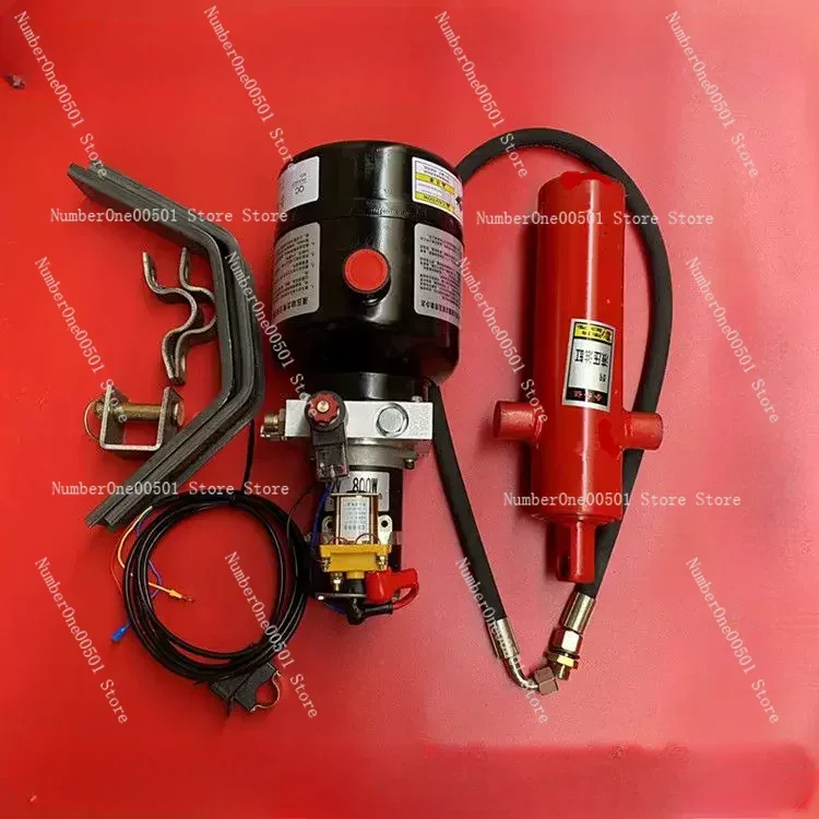 

Hydraulic Self Unloading Kit Electric Control Lift 12v/24v/48v/60v Electric Tricycle Dump Hydraulic Modification Parts