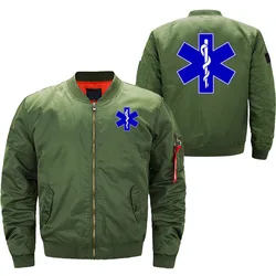 EMT emergency ambulance Print Plus size men's jacket Tactical Military Men's Bomber Jacket High quality brand men's clothing