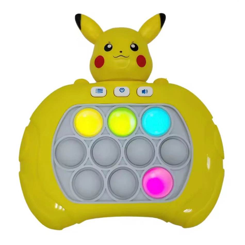 New 9 styles Quick Push Push Game Pop Up Fidget Bubble Electronic Pop it Pro Game Light AntiStress Toys For Adult Gift 2026