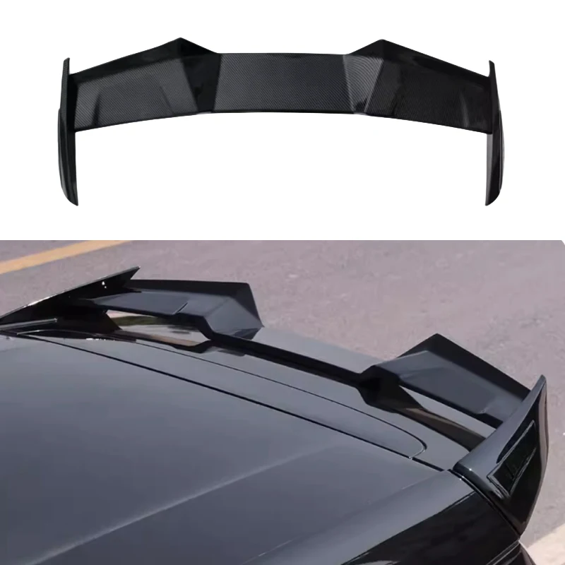 Car Rear Tail Wing Fit for BYD Seagull Sports Model Carbon Fiber Pattern Top Wing Without Punching Fully Surrounded Accessories