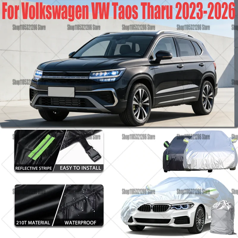 

For Volkswagen VW Taos Tharu 2023-2026 Full Car Covers Outdoor Sun Anti UV Rain Snow Dust Protection Oxford Cloth Accessories