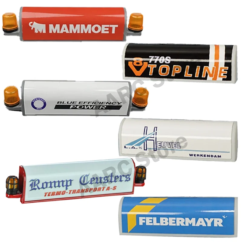 LED จําลองกล่องไฟ Visor สําหรับ 1/14 Tamiya RC รถบรรทุก SCANIA 770S 56368 VOLVO FH16 BENZ 3363 MAN รถ