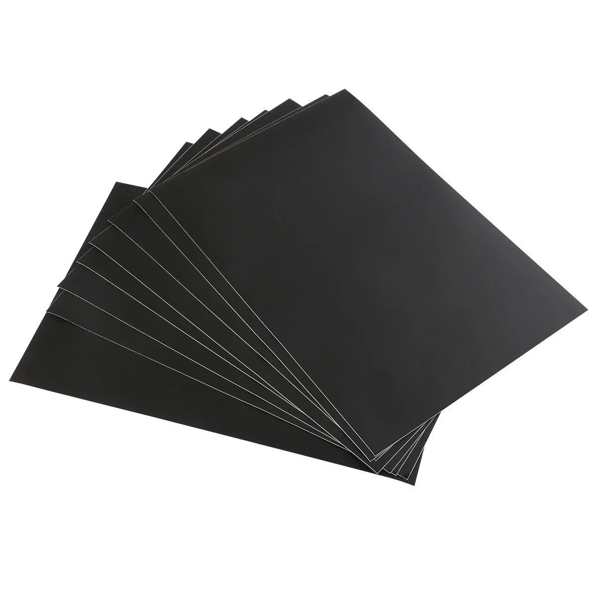 

8Pcs Chalkboard Stickers Black Matte PVC Film Removable Labels for Jars Canisters Notice Boards Includes Chalk
