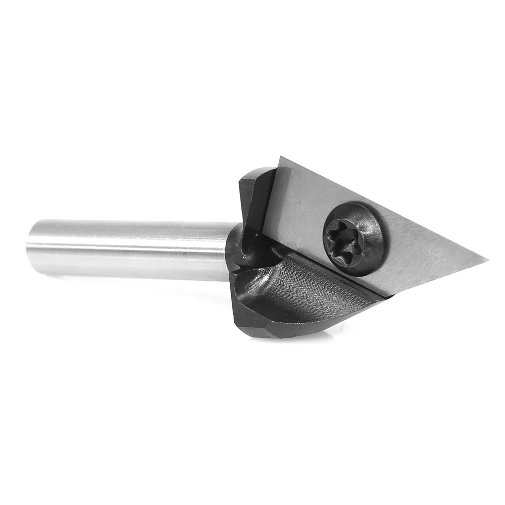 CNC Insert V-Groove Slotting Router Bit 45 Degree V Bit 1/4\