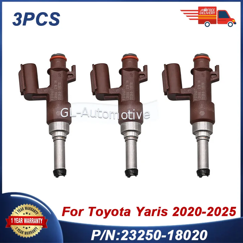 

3PCS Fuel Injectors For Toyota Yaris 2020-2025 23250-18020