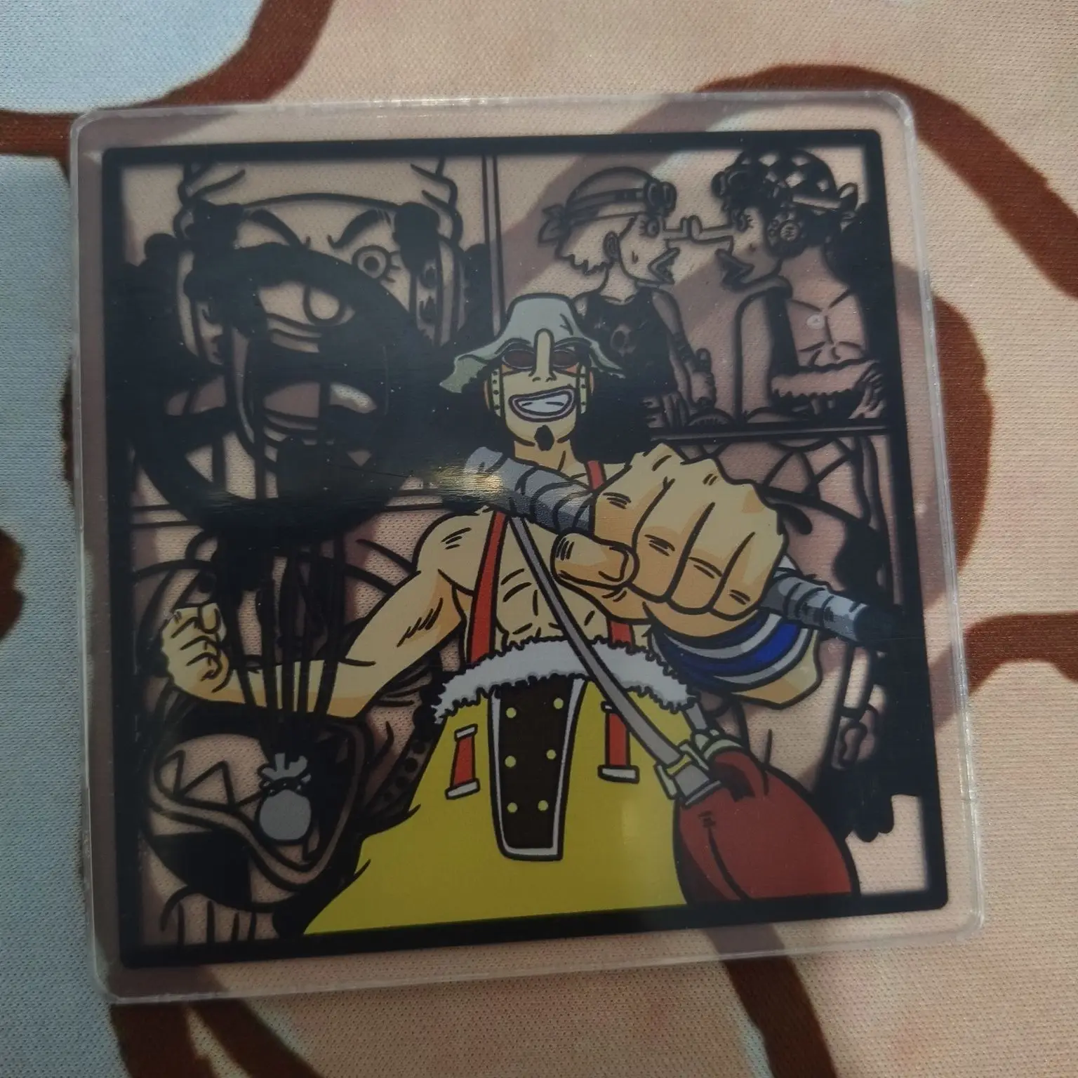 Neuer One Piece Tony Tony Chopper Portgas·D· Ace Sanji Persönlichkeits-Untersetzer aus Acryl, kreativer Untersetzer für den Schreibtisch, Tassen- und Wärmeisolationsunterlage – Detail 9