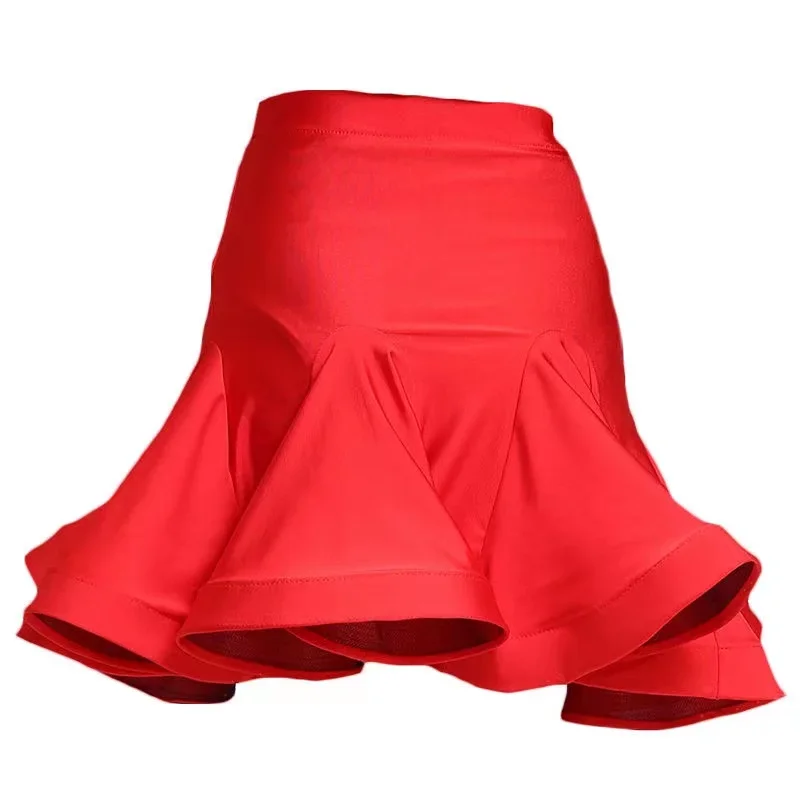 

Новая женская юбка для латиноамериканских танцев, костюм рыбьего Танго, тренировочное платье, одежда для представлений, сексуальная юбка для женщин и девушек