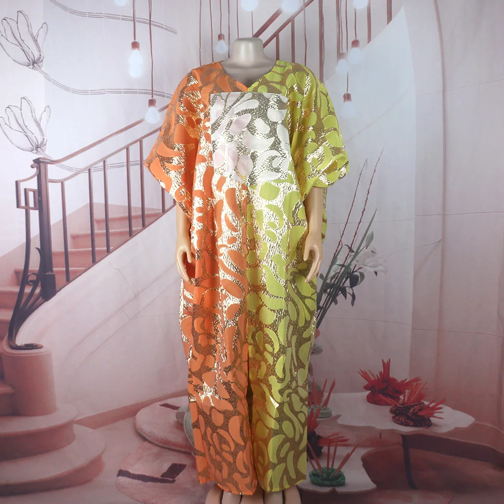 Brandneue Afrikanische Kleider für Frauen in Übergrößen Türkische Kleider für Damen Luxuriöser Jacquard-Stoff Kirchenkleidung für Frauen – Detail 6