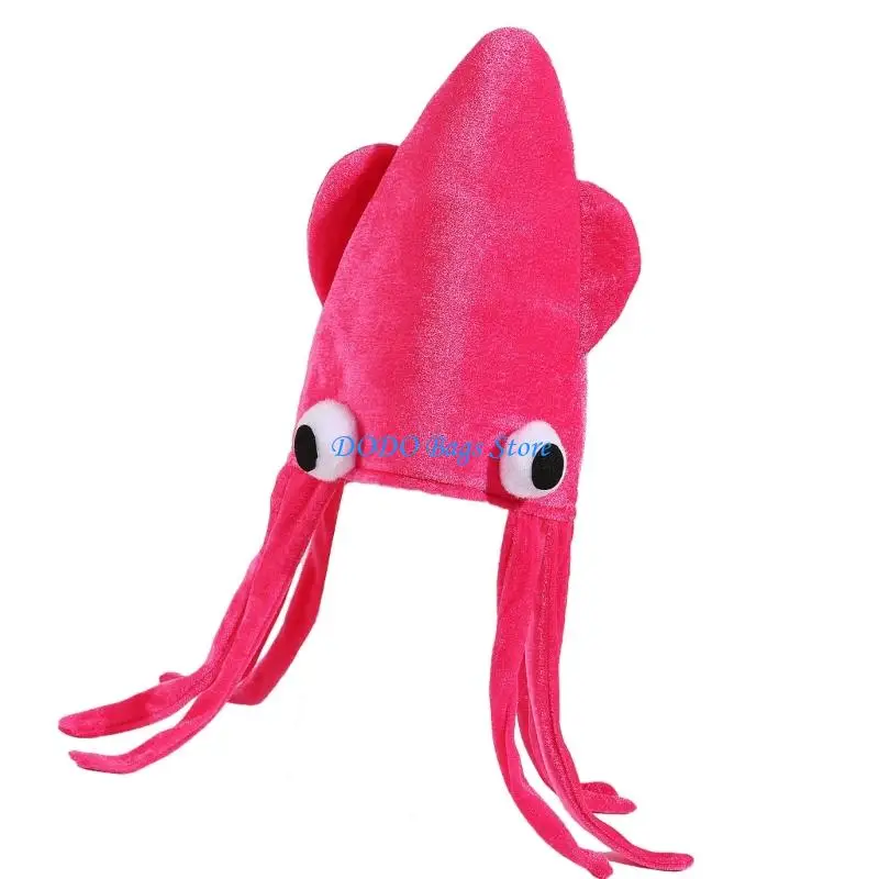 قبعة الحبار الإبداعية قبعة غطاء الرأس الإبداعية لحدث مهرجان الحفلات التنكرية