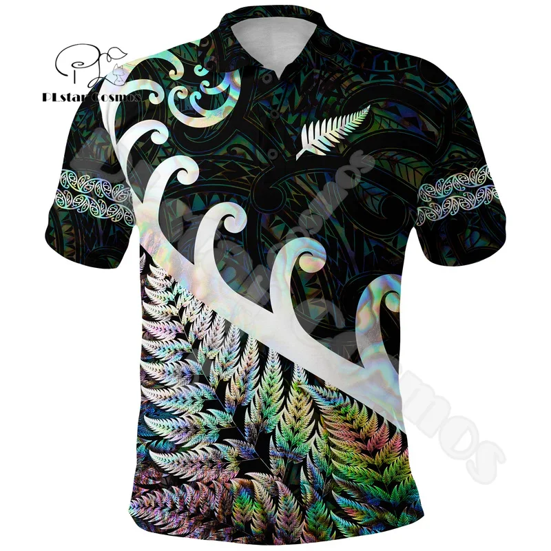 Custom Name New Zealand Aotearoa Maori Rugby Tattoo Harajuku Retro Vintage 3DPrint Summer Casual Funny Short Sleeves T-Shirts Q1