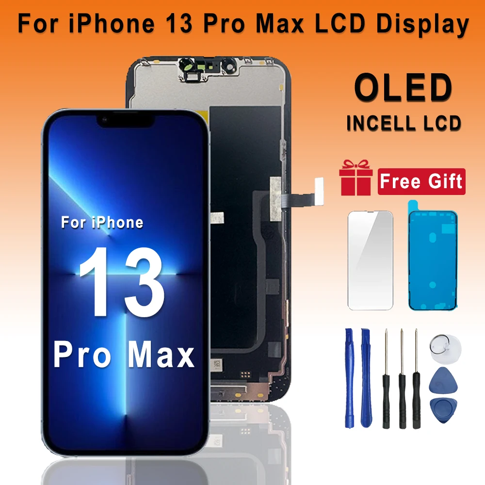 OLED Pantalla For iPhone 13 Pro Max LCD 3D Touch True Screen Digitizer Assembly Replacement Parts For iPhone 13 Pro Max LCD