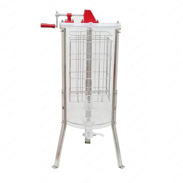 

Полностью прозрачная медоэкстрактор, прозрачный акриловый 2-рамный ручной сепаратор для меда