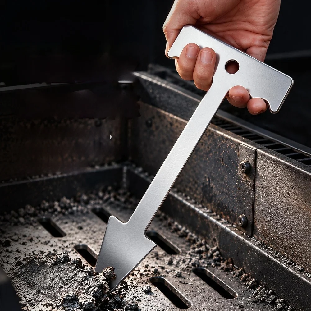 BBQ Grill Ash Cleaner Tool Set 15PCS Metal Hole Punch for Efficient Cleaning of Grill Vents and Airflow Restoration
