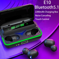 E10 Wireless Headphones With Microphone Gaming Headsets TWS Bluetooth 5.1 Earphones Stereo Sports Earbuds For Android Xiaomi Etc