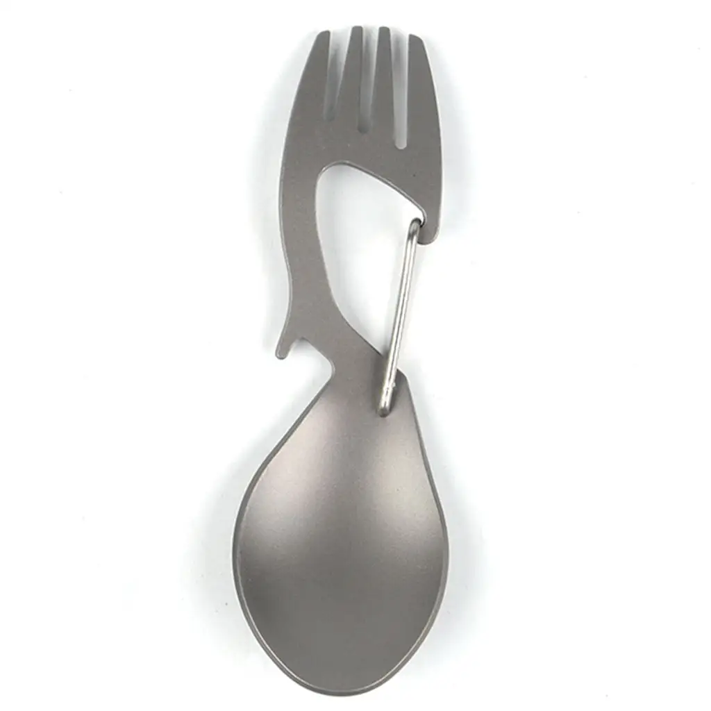 

Titanium Camping Utensils Set Multifunctional Spoon Fork Durable Tableware for Hiking Picnic Kitchen Accessories