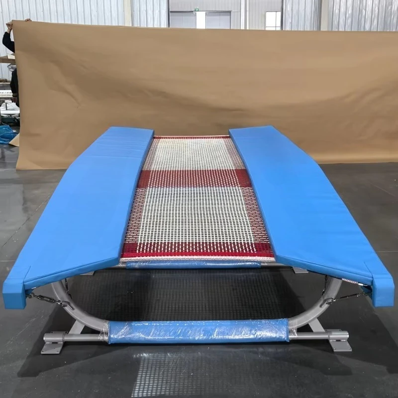 Trampolin Mini Ganda Profesional Berkualitas Tinggi untuk Olahraga & Hiburan