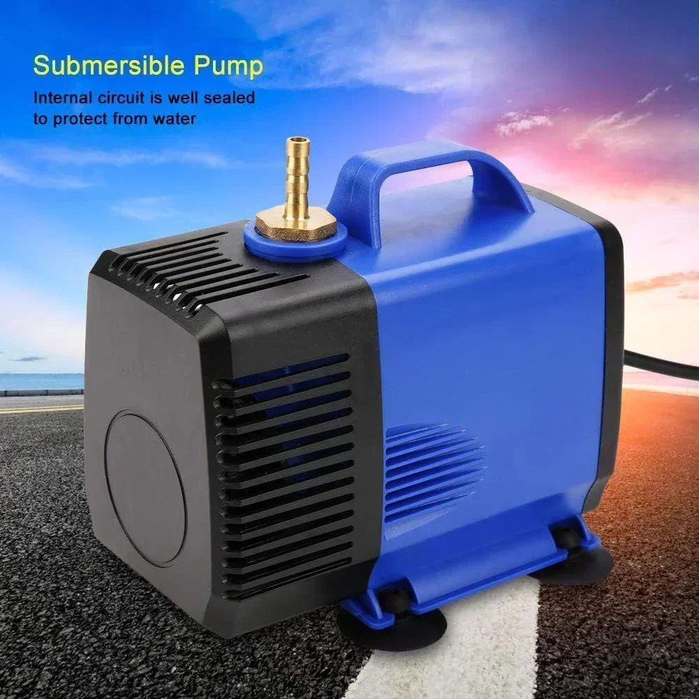 AC 220V Engraving Machine Cooling Water Pump Submersible Pump For CNC Cooling 0.8/1.5/2.2kW 3.5M 80W Water-cooled Spindle Motor